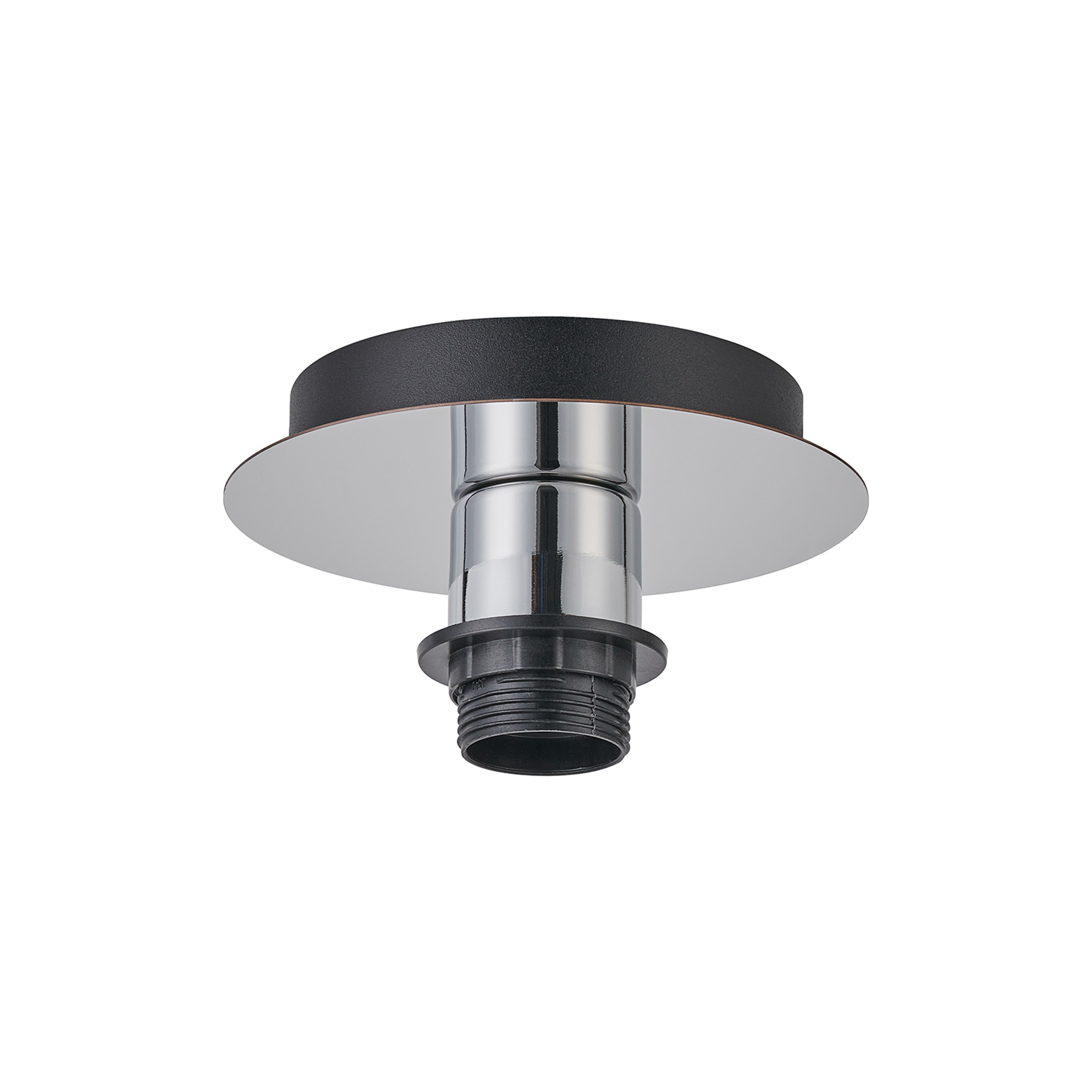 D0909CH  Carrie Polished Chrome 1 Light E27 Universal Flush Ceiling